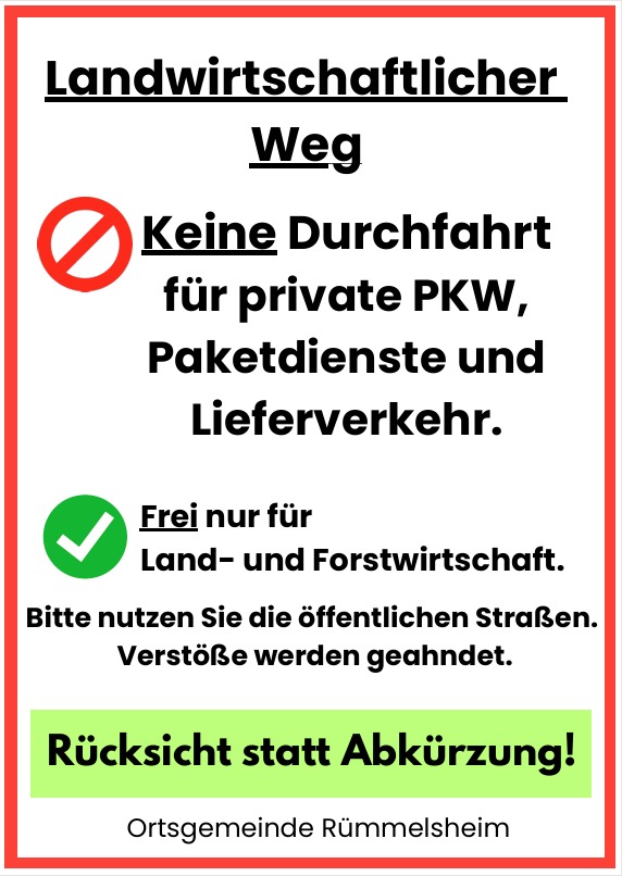Landwirtschaftliche Wege